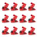 Circuit Breaker Lockout Device, 12 Pack, 120/277 Volt Medium, Clamp-on Electrical Single Pole Breaker Lock Out Device, OSHA Compliant, Premium Grade, 4011