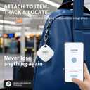 Air Tracker Tag for Android 4 Pack Luggage Tracker Tags Works with Google Find Hub App, Bluetooth Tracker Key Finder and Item Locator for Luggage, Backpack, Suitcases, Replaceable Battery