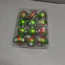 2.4inch Red Green Christmas Ball Ornaments 12PCS Glittering Hanging Bulbs Pendants Elf Shatterproof Christmas Balls Red Green Xmas Baubles for Holiday Xmas Tree Home Indoor Decors