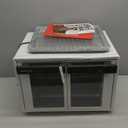 Gourmia French Door Air Fryer Oven - 37 Qt Large Capacity Convection Toaster Oven, FryForce 360, Digital Display, 12 Cooking Presets, Dehydrate, Fits 13 Pizza, Dishwasher-Safe, White