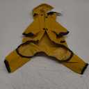 Dog Raincoat, Waterproof Dog Rain Jacket with Hood, Rain Coat with Leash Hole, Reflective Strap for Small Medium Dogs, Lightweight Puppy Clothes(Yellow,XS) (XS(Back Length10''))