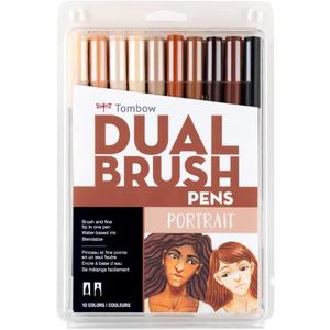 Tombow Dual End Brush Pen Sets (Portrait) 1 pcs sku# 1831960MA