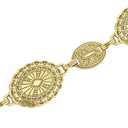 2 x American Trends Womens Western Belts Metal Chain Belt Country Cowgirl Belt Waist Chain Y2K Boho Concho Belt (Medium)