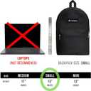 Everest Basic Backpack, Dark Purple, One Size