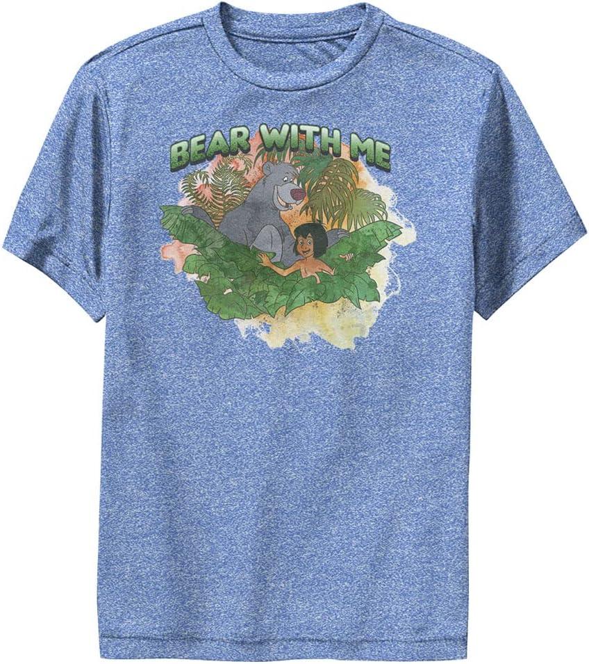 Disney Jungle Book Awesome Jungle-Dsjb012ysc Boys Short Sleeve Tee Shirt (Medium, Royal Blue Heather)