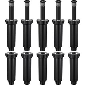10 Pack Compatible with 1800 Series Pop up Sprinkler Heads 4 Inch Underground Spray Head, 0-360 Adjustable, Spray Radius 9-20 ft Irrigation Sprinkler for Lawn, Yard, Planter Bed, Garden