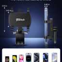 Car Phone Holder for Dashboard Cell Phone Mount for Car 360 Degree Rotation Clip Design Compatible with All Cell Smart Phones.