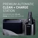 Panasonic Electric Razor for Men, Electric Shaver for Men, ARC5 with Premium Automatic Cleaning and Charging Station, Wet Dry Shaver, Cordless Razor, with Pop-Up Trimmer ES-LV97-K, Black