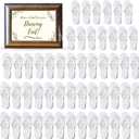 Orca Bulk Flip Flops For Wedding Guests | 52 Pack Wholesale Wedding Sandals (6-10, White)