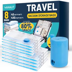 Vacuum Bags for Travel 8 Pack Vacuum