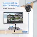 4K PoE 16 Channel Security Camera System with 4TB HDD, PD93A31216-8M
12x 8MP Wired IP Turret Dome Camera, AI Human Vehicle Detection, Built-in Mic, Remote Access 24-7 Recording, 4K 16CH NVR