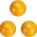 uxcell 3 Pcs Crystal Sphere, 20mm Natural Gemstone Sphere Mini Natural Quartz Ball Collection Polished Hand Carved Crystal Ball Bulk for Living Room Bedroom Garden Office, Yellow