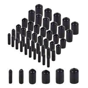Aleric Rubber End Caps - 60pcs Flexible Screw Thread Protector Covers Rubber Bolt Covers Caps for Metal Tube Rod in 6 Sizes 2mm,3mm,6.5mm,8mm,10mm,12mm