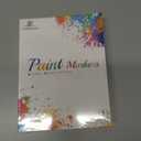 2 x Black Paint Water Based Markers - Permanent Acrylic Markers, Medium Tip, Quick Dry, Waterproof for Rock, Fabric, Metal, Wood, Plastic, Canvas, Leather, Glass (Black - 2 Pens)