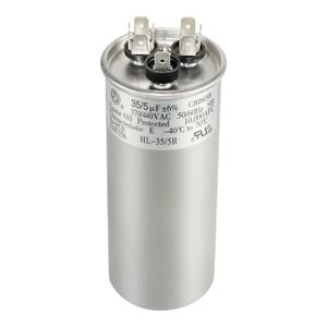 35+5 uF 35/5 MFD 6% 370V/440VAC CBB65 Dual Run Circular Start Capacitor for Heat Pump Air ConditionerTen Years of Coverage