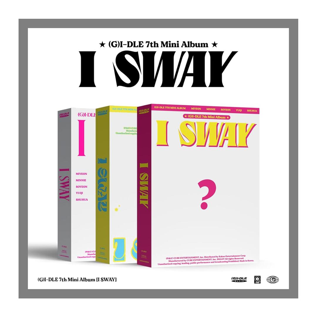 GI-DLE G I-DLE GIDLE I SWAY 7th Mini Album+Tracking 8 Version SET 3 Standard+5 Special