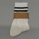 YCJMEIZZAO Womens Striped Crew Socks Athletic Running Cotton Cozy Casual Socks for Women , Size 6-9 (US, Alpha, Medium, Regular, Regular,  white)