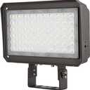 150W LED Flood Light with Dusk-to-Dawn Photocell, 5000K Daylight 100-277V IP65 Waterproof, 130lm/W, 150W/100W/75W Adjustable, LED Parking Lot Light with Trunnion Mount, ETL
