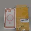 Miracase Magnetic for iPhone 16e Case Full-Body Phone with Built-in Glass Screen Protector, [Compatible with MagSafe] Military Drop Proof 16E Cover Bumper 6.1 inch, Pink