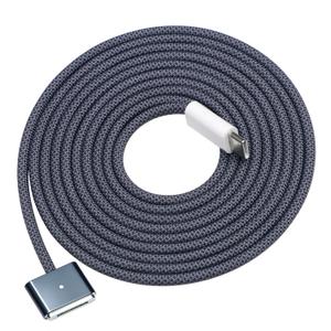 DERLULU Magnetic Charger Cable for MacBook Air & Pro, 6.6FT USB-C to Magnetic Cable Compatible with Air 13"/15" M2M5 & Pro 14"/16" 20212026, Midnight Blue