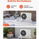 VEVOR Mini Split Ground Stand, Adjustable Anti-Vibration Mini Split Stand for 9000-24000 BTU Ductless Air Conditioner Heat Pump, Heavy Duty AC Base Bracket Floor Mount w/ 551LBS Max. Load Capacity