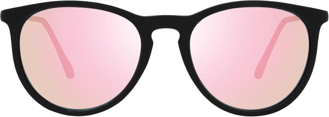 The Fresh Polarized Classic Round Style Tip Pointed Sunglasses Vintage Trendy FR16124P