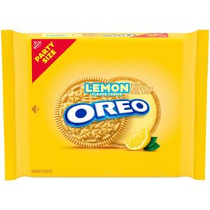 OREO Lemon Creme Sandwich Cookies, Party Size, 24.95 oz (Pack of 1)