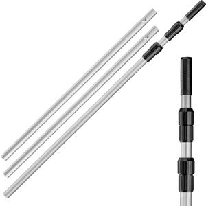 Swimming Pool Pole // Telescopic Aluminum Pool Pole for Cleaning -13 Feet | Telescopic Pool Cleaning Extension Pole // Adjustable Telescoping Pool Cleaning Stick - Fits Brush, Skimmer, Net, Vacuum
