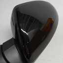 Left Driver Side Door Mirror Compatible With 2019 2020 2021 2022 2023 2024 2025 Kia Forte With Power Glass Manual Folding Heated Turn Signal Blind Spot Black Replace#87610M7070(8 Pins) (8Pins)