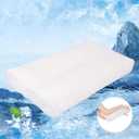 Cooling Knee Pillow for Side Sleeper, 6"Leg Pillow for Side Sleeping, 100% Cooling Fabric Pillow for Between Knees While Sleeping - High Support Alternative for Relieving Leg, Back, and Knee Pain