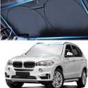 Windshield Sun Shade, Reflective Sunshade for Car Windshield with Mirror Cut-Out, Blocks 99% UV Rays & Keeps Vehicle Cool, Fits Cars, Trucks, SUVs & Vans, Fade-Resistant, (Medium)