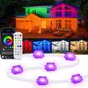 200ft Permanent Outdoor Lights App & Remote, RGB Eternity Eaves Lights, Waterproof, Multicolor for New Year, String Light