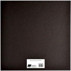 Medium Weight Chipboard Sheets 6x6 25/Pkg-Black