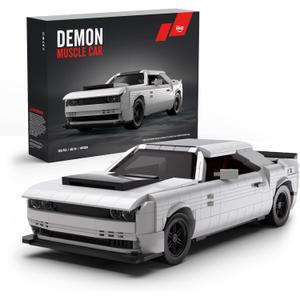 Nifeliz Demon Muscle CAR Model Set, Iconic Building Toy Model for Adults, Ideal Display Set for Gift-Giving to Muscle Car Fans (1225 PCS, NF10284)
