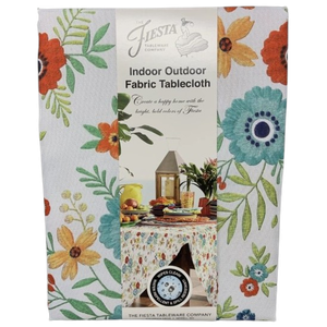Fiesta Indoor Outdoor Fabric Tablecloth Floral Enchantment 70" Round