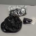 Mepase Halloween Couple Costume Orange Jumpsuit Costume Inmate Outfit Police Accessories Jail Criminal Uniform Adult (Small)