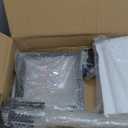 Large Outdoor Pendant Light Fixtures 3-Light Black Exterior Hanging Lantern with Clear Glass Outside Chandelier for Porch Front Door House