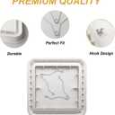 S97006651 Bathroom Fan Cover Grille Fits for Broan NuTone 663, 670A, 670B, 670C, 670D, 670E, 670F, 670G, 670H, 670I, 670J, 670K, 671, 688, 689