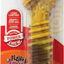 Nylabone Flavor Frenzy Dental Bone Power Chew Toy, Dog Toys for Aggressive Chewers, Philly Cheesesteak, X-Large - 50+ lbs, 1 Count