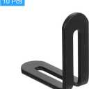 uxcell 10Pcs Adjustable L-Shape Corner Brace with Slot, 1.89 x 1.89 Inch Stainless Steel Slotted Right Angle Corner Bracket for Wooden Furniture Cabinet, Black