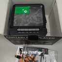 Greadio Boombox CD and Cassette Player Combo, 5000mAh Rechargable CD Player Boombox with Bluetooth Receive/Transmit/FM Radio/USB/TF/AUX/Remote Control, Boom Box Cassette Player for Home Outdoor (Black)