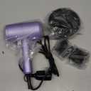 slopehill Professional Ionic Hair Dryer, Powerful 1800W Fast Drying Low Noise Blow Dryer with 2 Concentrator Nozzle 1 Diffuser Attachments for Home Salon Travel (Lavender)