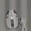 VEGCOO White Wireless Gaming Mouse, Silent Click Wireless Mouse with 3 Level DPI, Rechargeable Computer Mice with Colorful RGB LED Lights and Side Buttons for Laptop and Desktop