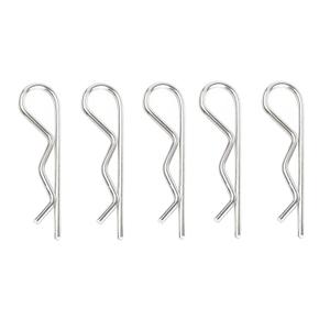 5Pcs Heavy Duty Cotter Pins,Hitch Pins Clip R Clips， Stainless Steel Spring Retaining Wire Hair Pins， Strong Spring Tension Large Hardware Pins for Trailer Tractors Mower Carts Truck Pin Clip M4x90mm