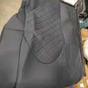 GIANT PANDA Customized Full Set Car Seat Covers Fit for Toyota Highlander 2020 2021 2022 2023 2024 2025 XLE/XSE/Limited/Platinum/Hybrid 2nd Row Captain Chair, 7 Seats, Three Rows, Faux Leather (Black)