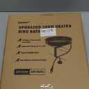 Heated Bird Bath for Outdoors, Upgraded 100W Thermostatically Controlled Heated Bird Baths for Deck Railing Large Capacity Heated Birdbath for Outside Winter Garden Yard Patio Lawn (Brown)