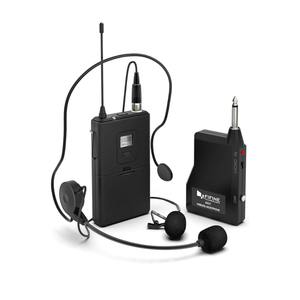 FIFINE Wireless Microphone System, Wireless Microphone set with Headset and Lavalier Lapel Mics, Beltpack Transmitter and Receiver,Ideal for Teaching, Preaching and Public Speaking ApplicationsK037B