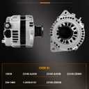 ROADFAR Alternator Compatible for for Nissan for Altima 2002-2006,for Nissan for Sentra 2002-2004, Replace 13939