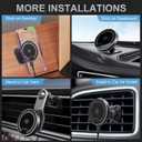 MAGJIEYX for Magsafe Car Mount Charger, Magnetic Wireless Charger for iPhone 12/13/14/15/16 17 Pro Max/Plus/Mini/Magsafe Case Air Vent and Dashboard Phone Holder with Fast 36W Adapter