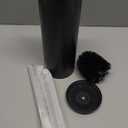 BESy Toilet Brush and Holder, Toilet Cleaner Bowl Set with Two Brush with Extra Long Handle, Durable Bristles Toilet Scrubber and Covered Holder, Drip-Proof Stainless Steel Oil Rubbed Bronze